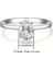 Gümüş Oval 2 Carat Taşlı Yüzük 2