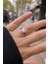 Gümüş Oval 2 Carat Taşlı Yüzük 5