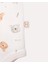 %100 Organik Pamuk Gots Sertifikalı Kısa Kollu Teddy Desenli Bebek & Yenidoğan Body - Ekru 3