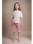 Kız Çocuk %100 Pamuklu Günlük T-Shirt & Şort Ikili Takım US01.LL.01.P4.O008 1