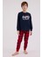 Erkek %100 Pamuk Baskılı Baba & Oğul Ikili Pijama Takımı L1.RP.371.6.002 2