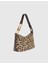 Roomy Hakiki Deri Tay Tüyü Leopar Kadın Omuz Çantası 1