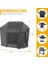 Bbq Mangal Örtüsü, Gazlı, Kömürlü Grill Koruma Brandası, Su Geçirmez, Outdoor Dış Mekan Barbekü Mangal Kılıfı - 120-60-120 cm 2