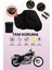 Siyah Arka Çanta Uyumlu Harley-Davidson Sportster Custom XL1200C Uyumlu Motor Brandası Koruyucu Örtü 1