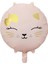 Pembe Renkli Kedi Kitty Folyo Balon 18 Inç 45 cm 1