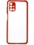Samsung Galaxy M51 Kılıf Miami Şeffaf Silikon - KIRMIZI-(5796) - N845J080-M90845 2