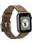 Apple Watch Uyumlu Deri Kordon Vigo 42-44-45MM G2 Kahve 1
