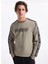 Bisiklet Yaka Haki Erkek Sweatshırt Z4GQ24K6ZS1-G9D5 Arlo Erkek Aktif 3