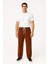 Erkek Fitilli Kadife Cepli Buggy Pantolon Oversize Rahat Kalıp - Kahverengi 1