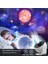 Galaxy Projektor Yıldızlı Gökyüzü Gece Lambası 12 Film Diskli Galaksi Işık Projektörü 3