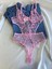 Kadın Dantelli Pembe Kalpli Transparan Çıtçıtlı Body Bodysuit Fantezi Iç Çamaşır 1