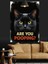 Are You Pooping Kara Kedi Posteri Dekoratif Kanvas - Mdf Ahşap Tablo 3