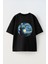Van Gogh 3 Baskılı Ünisex Pamuk Siyah Oversize T Shirt 1