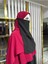 Iç Peçe Dikdörtgen ,hijab.nikap Siyah Renk 1