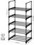 5 Katlı Ayakkabı Rafı, Ayakkabı Saklama Düzenleyici, 2&apos;li Set, Metal Saklama Rafı, Istiflenebilir Ayakkabı Rafı, Koridor, Oturma Odası, Yatak Odası, Vestiyer Için, 30 x 45 x 89 Cm, Siyah 3