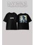 The Weeknd 16 Tasarım Sırt Baskılı Pamuk Siyah Oversize T-Shirt 1