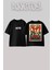 Guns N' Roses 1 Tasarım Sırt Baskılı Pamuk Siyah Oversize T-Shirt 1