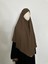 Sufle Hazır Esarp,tek Kat, Medine Ipegi (Hac ve Umre Icin Uygundur ) Hijap Khimar Kahverenk 2