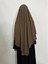 Sufle Hazır Esarp,tek Kat, Medine Ipegi (Hac ve Umre Icin Uygundur ) Hijap Khimar Kahverenk 4