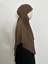 Sufle Hazır Esarp,tek Kat, Medine Ipegi (Hac ve Umre Icin Uygundur ) Hijap Khimar Kahverenk 6