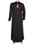 Hesna Kadın Buket Büyük Beden Devore Kuplu Kışlık Siyah Elbise 4