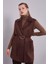Acı Kahve Süet Kemer Detaylı Yelek 1