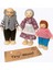 Ahşap Kukla Aile Seti 6'lı – Montessori Eğitim Oyuncağı, Oyun Evi Figürleri 3