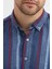 Erkek Dikine Çizgili Melanj Button Down Regular Fit Pamuk Polyester Gömlek 5