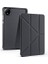 Xiaomi ile Uyumlu Redmi Pad Se 8.7 Kılıf Zore Tri Folding Kalem Bölmeli Standlı Kılıf Siyah 2
