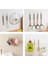 Kendinden Yapışkanlı Şeffaf Askı 5 Li Set Banyo Mutfak Askısı 5