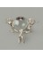 Deco Atlı Cam Top Dekor - Silver - 11 cm 3
