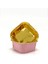 Muffin Kek Kapsülü Kare Pembe-Altın 25LI 1