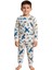 Time To Fly Beyaz Desenli Çocuk Pijama Takımı 1