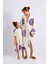 Naturel Mandala Kimono &çocuk Panço Set 1
