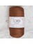 Leyloş Polyester Soft Macrame Kahverengi El Örgü Ipi - LM033 - 34439 1