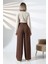 Kadın Palazzo Pantolon Düğmeli 5