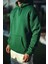Üç Iplik Penye Kapşonlu Basic Sweatshirt - Haki 3