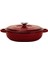 Döküm Yuvarlak Çok Amaçlı Yayvan Tencere New Heritage Serisi ÇAP(Ø)28CM.-BORDO 1
