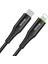CA-7360 Type-C To Lightining 36W Data Şarj Kablosu 1.2m Siyah 1