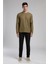 Wayne Erkek O Yaka Sweatshirt Haki 1