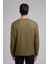 Wayne Erkek O Yaka Sweatshirt Haki 3