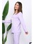 Lila Kışlık Pamuklu İnterlok Pijama Takımı 3