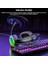 HT409 USB Kablolu Rgb LED Aydınlatmalı Mikrofonlu Kulak Üstü Gaming Kulaklık Siyah 5