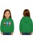 Unisex Baskılı Çocuk Swaetshirt Labubu Baskılı Kapüşonlu 3 Iplik Şardonlu 1