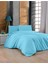 Çift Kişilik % 100 Pamuk Nevresim Takımı Turquaıse 1