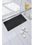 Mark Premium Serisi Banyo - Küvet Içi Kaydırmaz Vantuzlu Hasır Desenli Diktördgen Paspas 68,5 x 35,5 Cm, Siyah 2