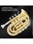 Bb Düz Pirinç Trompet, 7c Ağızlık, Temizlik Bezi, Eldiven, Kayış, Sert Kasa, Yeni Başlayanlar, Öğrenciler ve Profesyoneller Için Kompakt Trompet 3