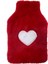 Sıcak Su Torbası Peluş Kalpli,kırmızı Termofor 27X17X2CM 1 Litre 2