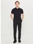 Bağlamalı Bel Normal Paça Jogger Siyah Erkek Pantolon ACE001261525_SYH 1