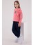 Kız Çocuk Neon Pembe Eşofman Takımı – Uspa 1890 Baskılı Pamuklu Günlük Spor Model 1